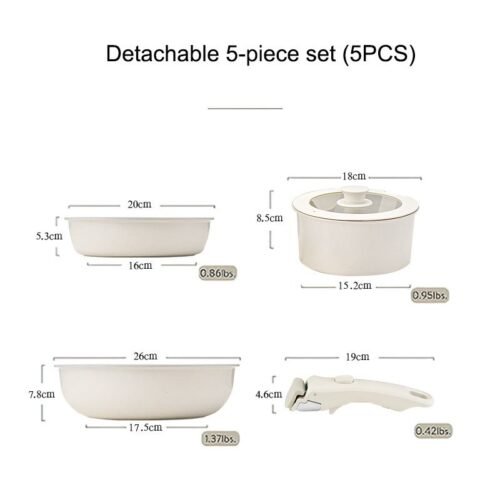 Detachable Non-Stick Cookware Set