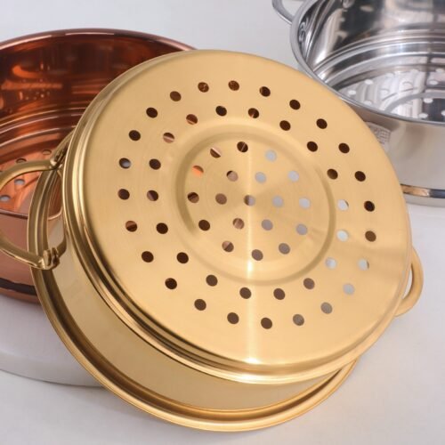 Stainless Steel Double-Ear Steamer Pot