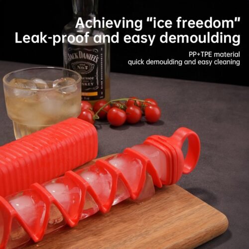 10-Cavity Silicone Pull-Out Ice Mold