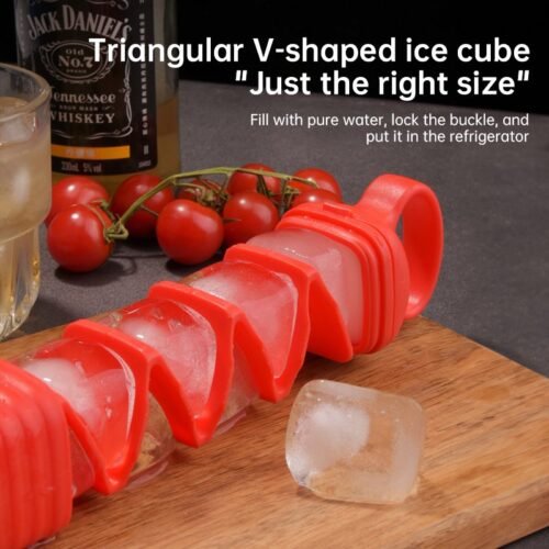 10-Cavity Silicone Pull-Out Ice Mold