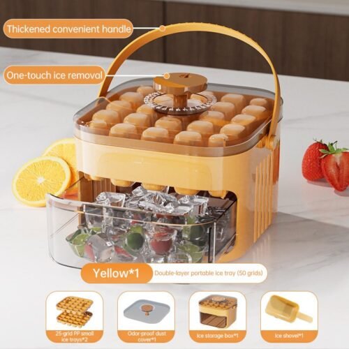 50-Grid Food-Grade Ice Maker Set